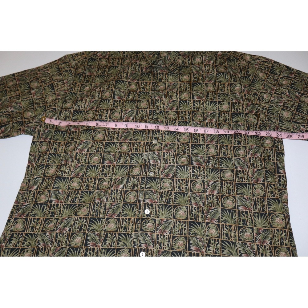 Tori Richard Honolulu Mens XL Tropical Palm Print Button Down Cruise Shirt - Picture 9 of 11